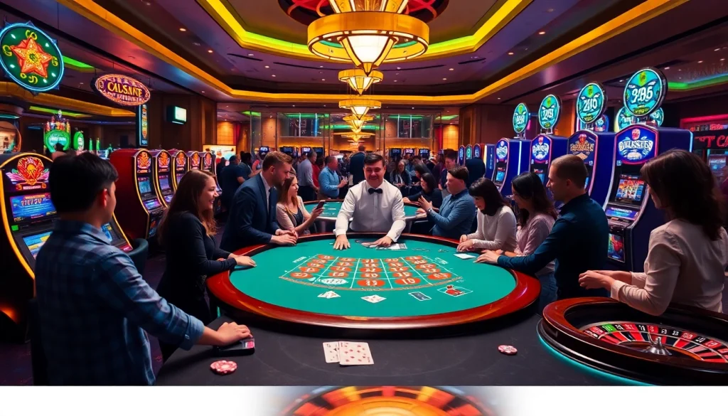 Experience the excitement of gaming at u888 with engaging blackjack players and vibrant casino elements.