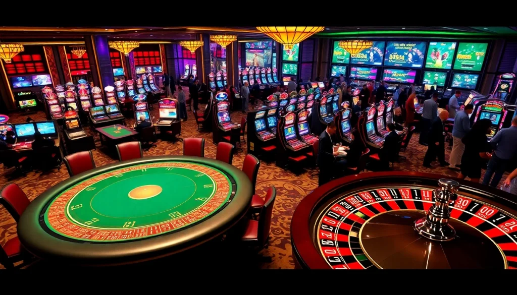 Players enjoy thrilling games at a luxurious casino table featuring elements from https://urr88.com/, showcasing excitement and strategy.