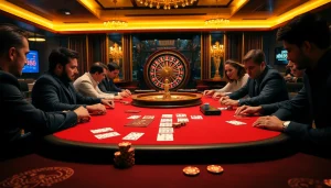 Experience exhilarating gaming excitement with MM88 at a luxurious online casino table.